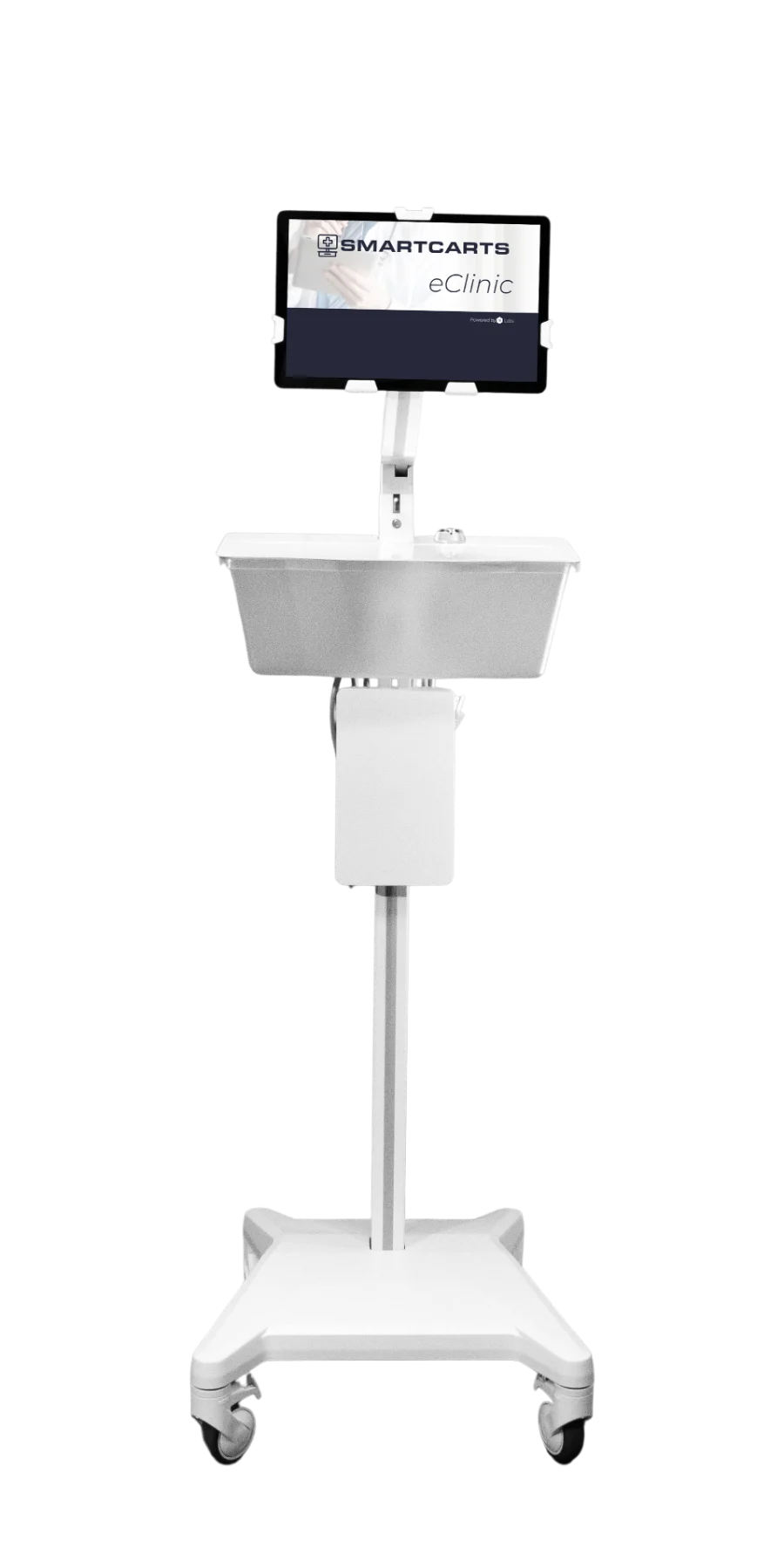 The SmartCarts WiFi + 5G Cart — a 12.3-inch tablet on a portable rolling stand